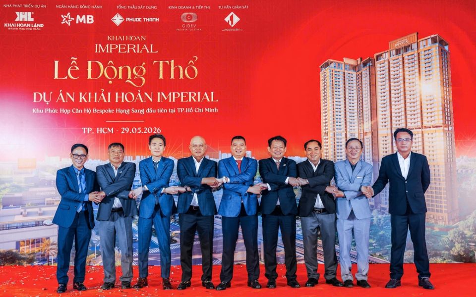 Khải Hoàn Land携手Phước Thành正式为Bespoke公寓项目培土动工